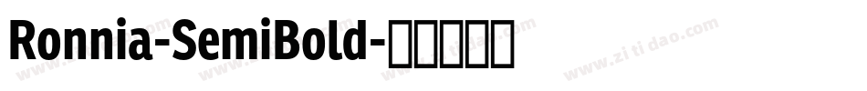 Ronnia-SemiBold字体转换