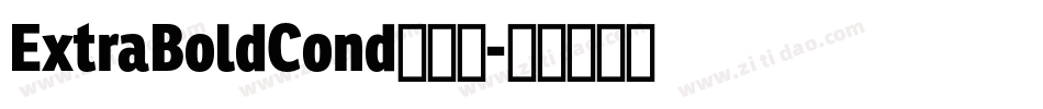 ExtraBoldCond手机版字体转换