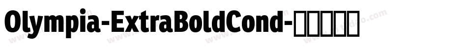 Olympia-ExtraBoldCond字体转换