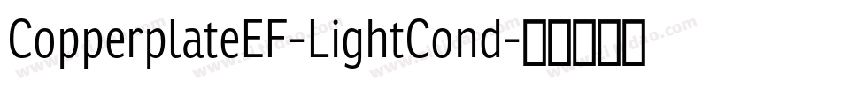 CopperplateEF-LightCond字体转换