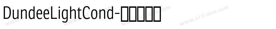 DundeeLightCond字体转换