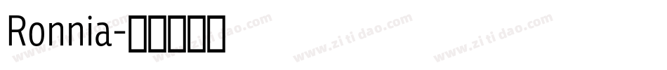 Ronnia字体转换