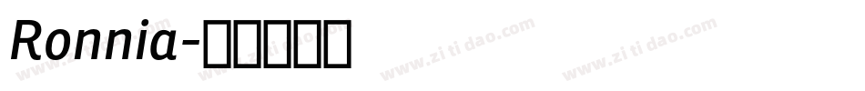 Ronnia字体转换