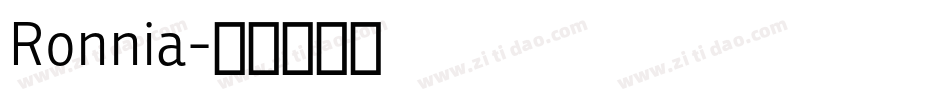 Ronnia字体转换
