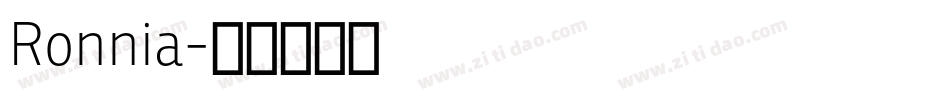 Ronnia字体转换