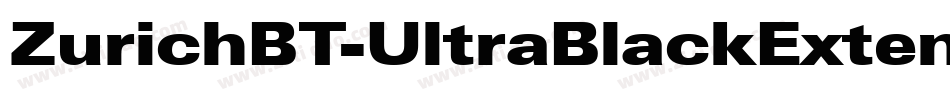 ZurichBT-UltraBlackExtended字体转换