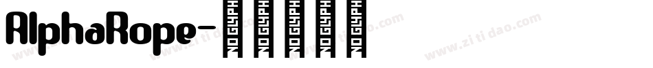 AlphaRope字体转换
