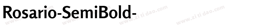 Rosario-SemiBold字体转换