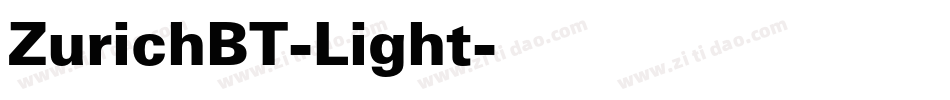 ZurichBT-Light字体转换