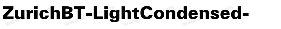 ZurichBT-LightCondensed字体转换