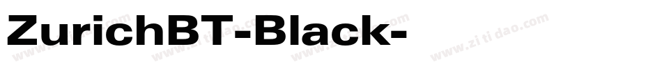 ZurichBT-Black字体转换
