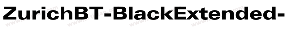 ZurichBT-BlackExtended字体转换