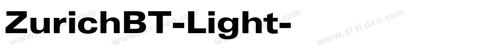 ZurichBT-Light字体转换