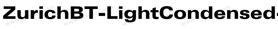 ZurichBT-LightCondensed字体转换