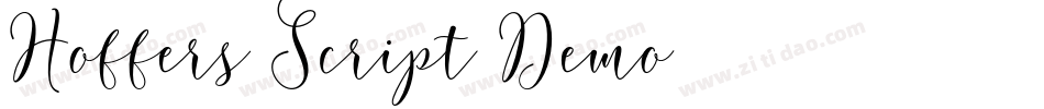 Hoffers-Script-Demo字体转换