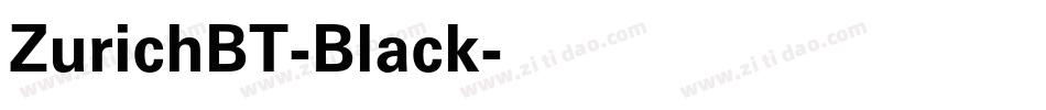 ZurichBT-Black字体转换