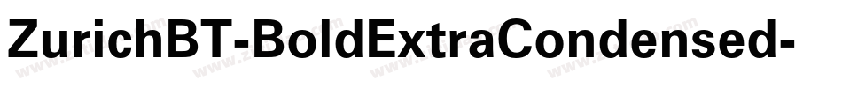 ZurichBT-BoldExtraCondensed字体转换
