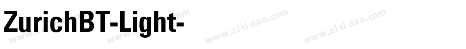 ZurichBT-Light字体转换