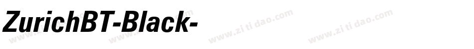 ZurichBT-Black字体转换