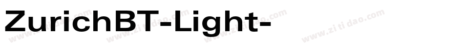 ZurichBT-Light字体转换