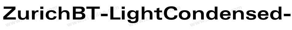 ZurichBT-LightCondensed字体转换