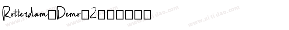 Rotterdam-Demo-2字体转换