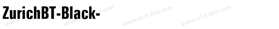 ZurichBT-Black字体转换