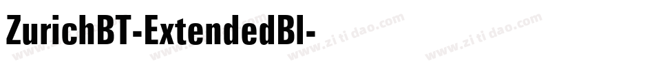 ZurichBT-ExtendedBl字体转换