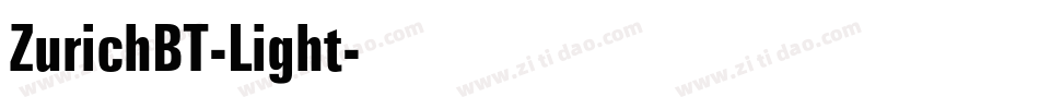 ZurichBT-Light字体转换