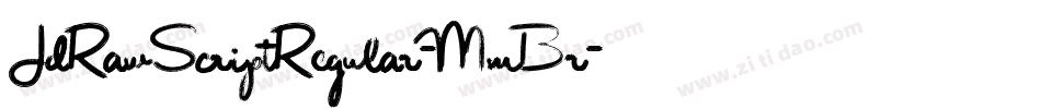 JdRawScriptRegular-MmBr字体转换