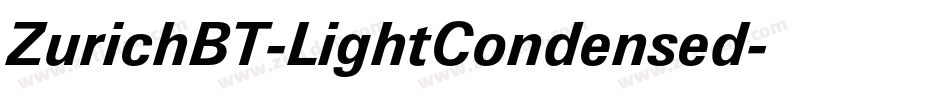 ZurichBT-LightCondensed字体转换