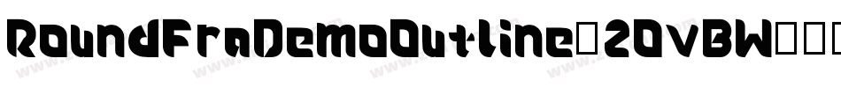 RoundfraDemoOutline-2OvBW字体转换