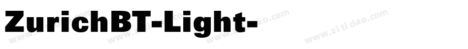ZurichBT-Light字体转换