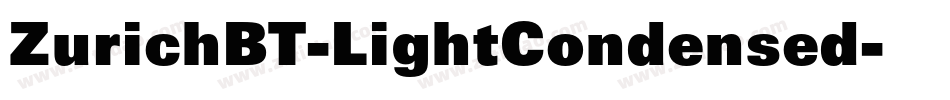 ZurichBT-LightCondensed字体转换