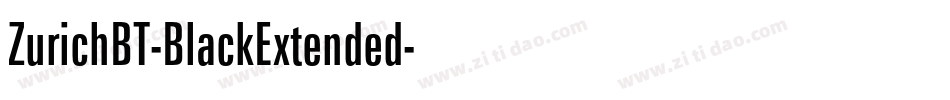 ZurichBT-BlackExtended字体转换