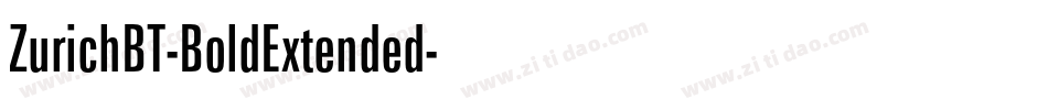 ZurichBT-BoldExtended字体转换