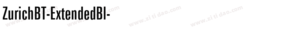 ZurichBT-ExtendedBl字体转换