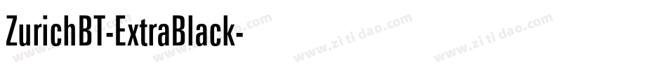 ZurichBT-ExtraBlack字体转换