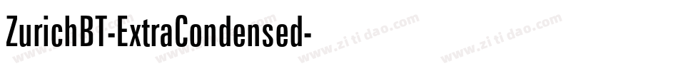 ZurichBT-ExtraCondensed字体转换