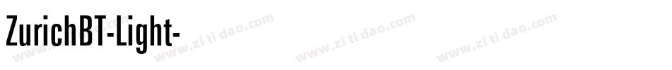 ZurichBT-Light字体转换