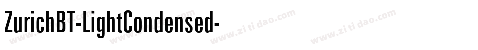 ZurichBT-LightCondensed字体转换