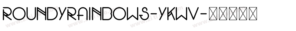RoundyRainbows-yKWV字体转换