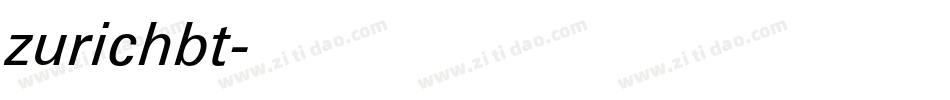 zurichbt字体转换