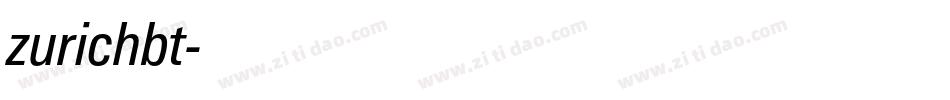 zurichbt字体转换