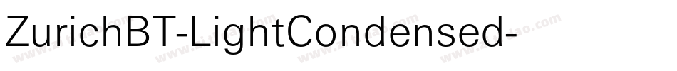 ZurichBT-LightCondensed字体转换