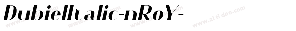DubielItalic-nRoY字体转换