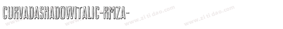 CurvadaShadowItalic-rmzA字体转换