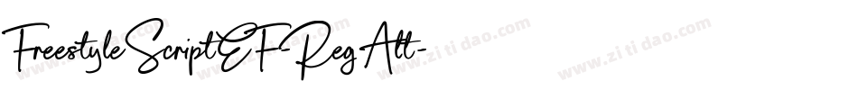 FreestyleScriptEF-RegAlt字体转换