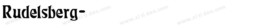 Rudelsberg字体转换