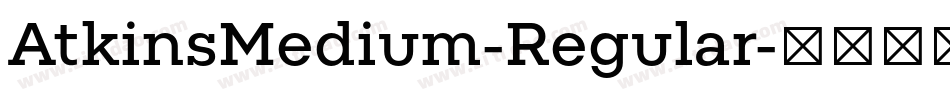AtkinsMedium-Regular字体转换